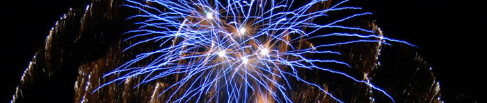 Fuochi d'Artificio durante lo spettacolo a Soverato