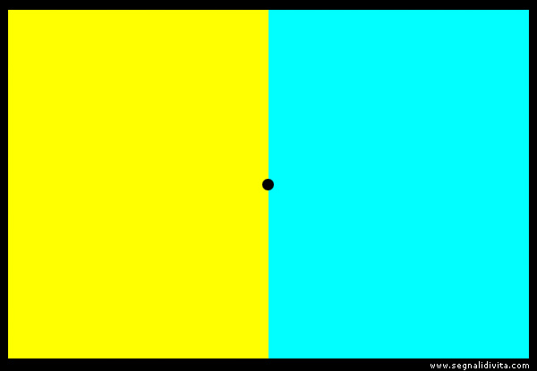 Illusione ottica di un adattamento cromatico
