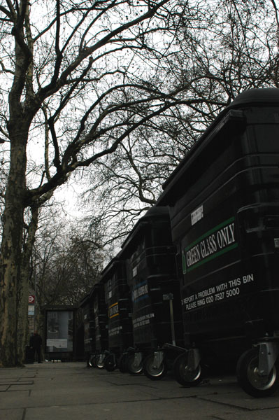 Cassonetti - Fotografia di Londra