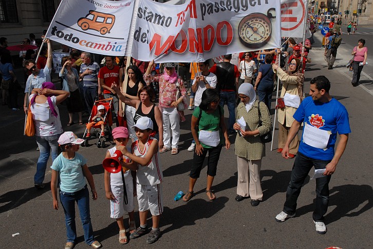 Fotografia - Gruppo manifestanti