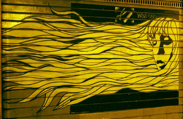 Capelli al vento - Murales di Bologna