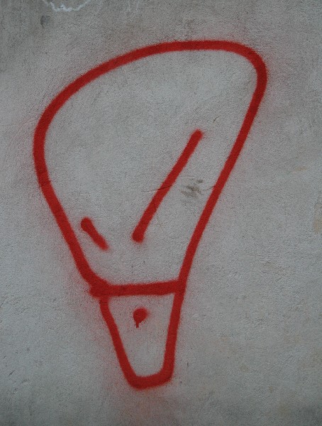 Lampadina rossa :: Murales