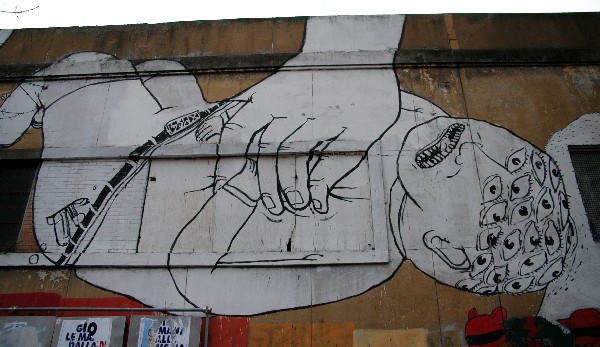 Occhi nel cervello :: Murales