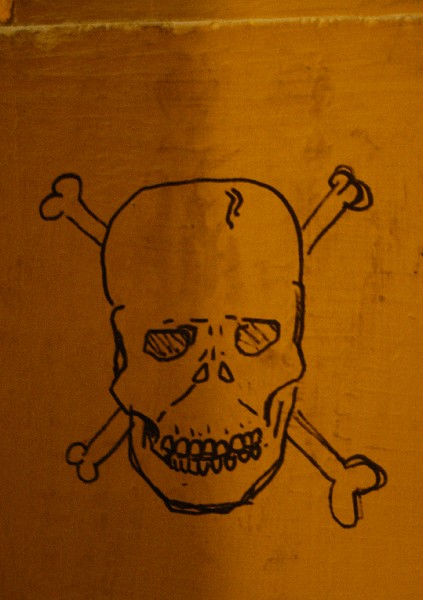 Teschio ossa :: Murales