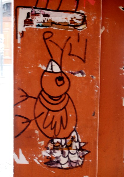 volatile sul porticato :: Murales