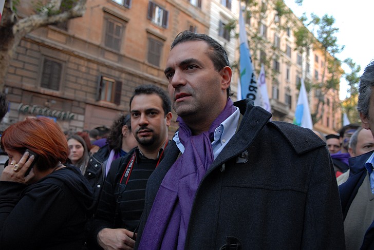 De Magistris - Fotografia del No Berlusconi Day
