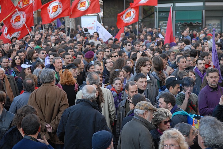 Folla - Fotografia del No Berlusconi Day