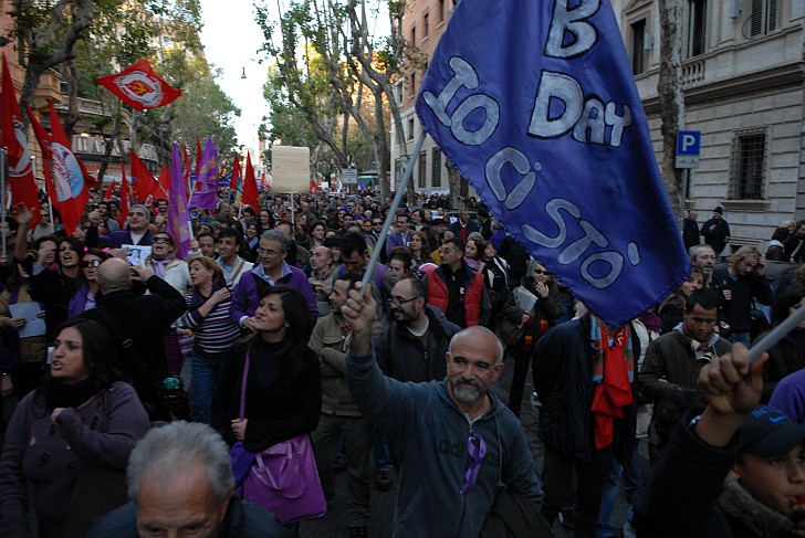 Io ci sto - Fotografia del No Berlusconi Day
