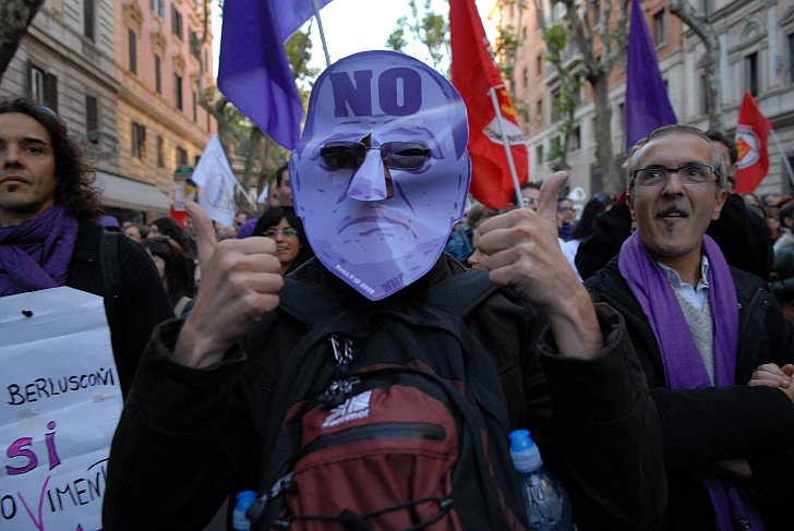 No - Fotografia del No Berlusconi Day