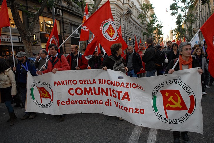 Partito della rifondazione comunista - Fotografia del No Berlusconi Day