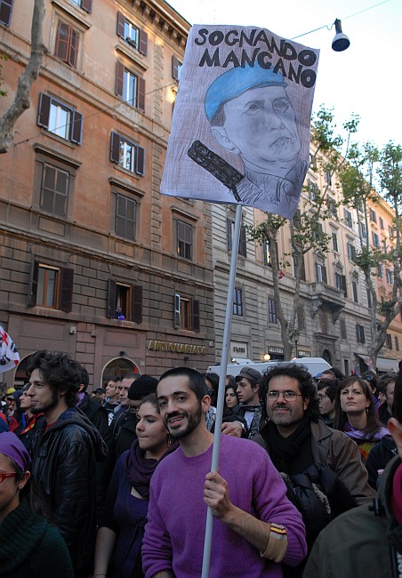 Sognando Mangano - Fotografia del No Berlusconi Day