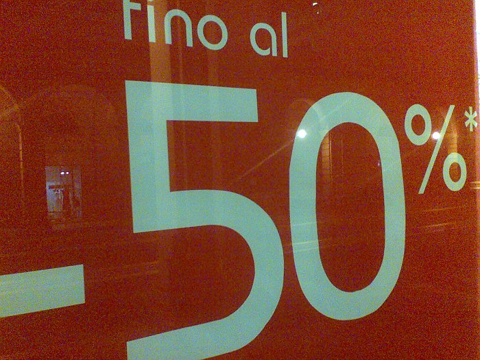 Saldi fino al -50%
