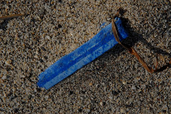 Striscia plastico blu